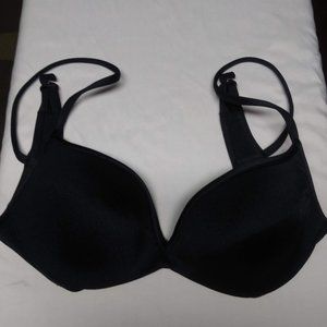 Made in Italy -  Navy Blue padded swimsuit bikini top - S